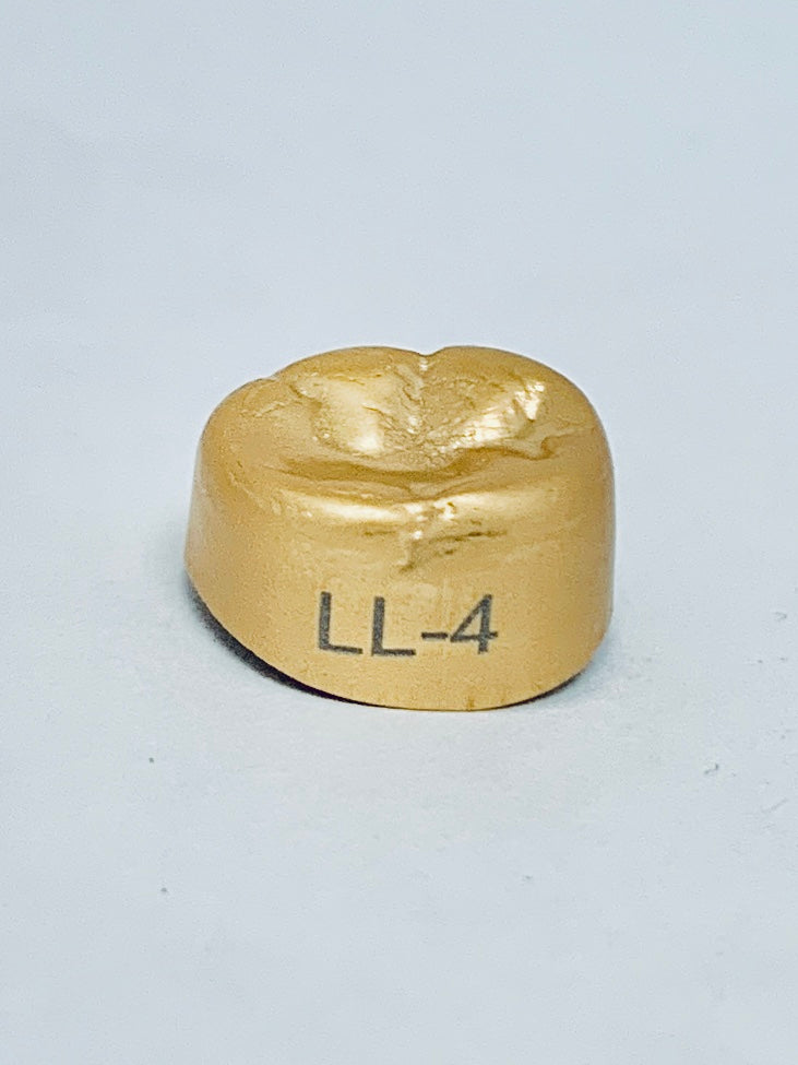 Gold Anodized Temporary Crowns LL4