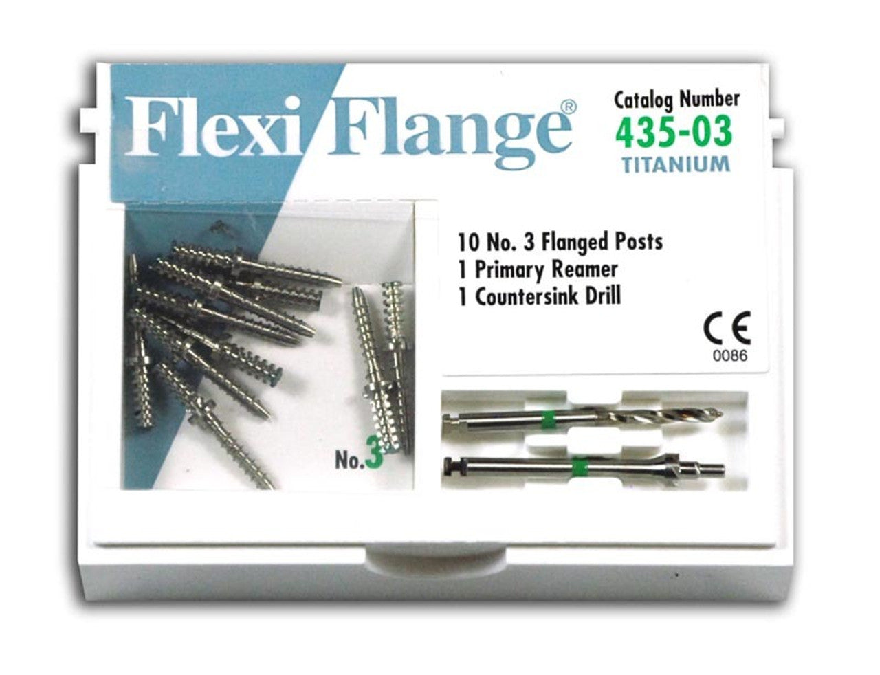 EDS' Flexi-Flange Titanium Refills Green Size 3