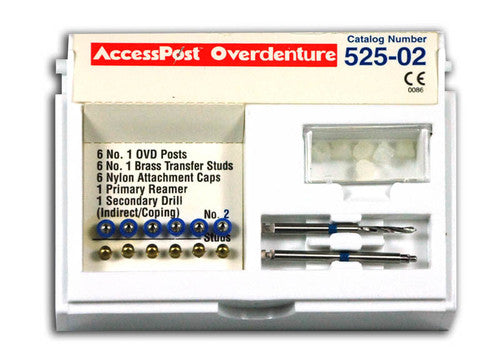 EDS' AccessPost Stainless Steel Refills for Indirect/Coping Technique-Green/Size 3