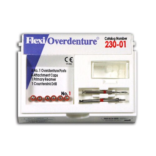 EDS' Flexi-Overdenture Stainless Steel Refills -Red-Size 1