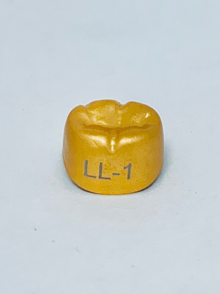 Gold Anodized Temporary Crowns LL1