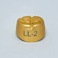 Gold Anodized Temporary Crowns LL2