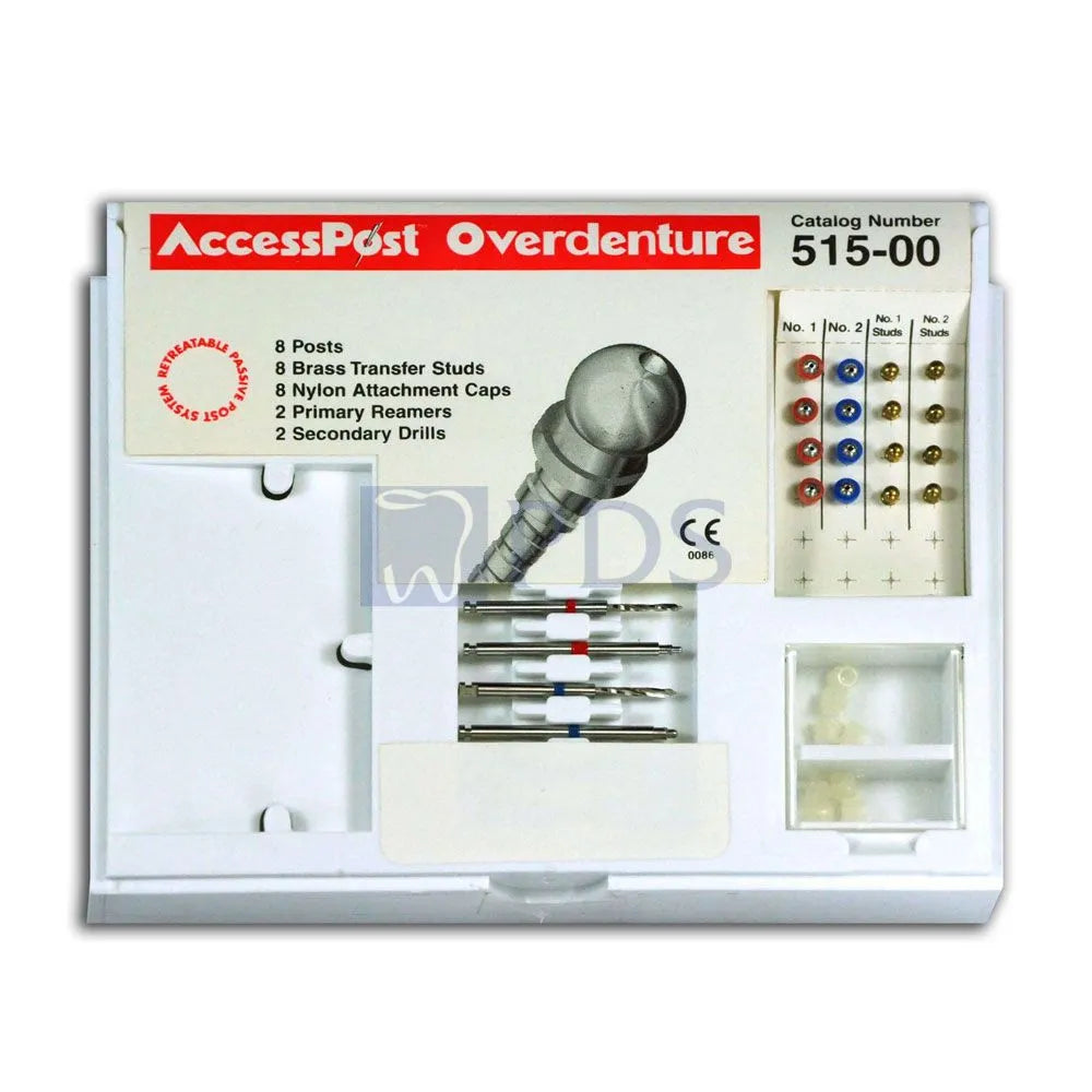 EDS' AccessPost Overdenture Stainless Steel Introductory Kit for Indirect/Coping Technique