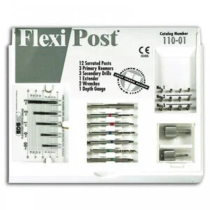 EDS Flexi-Post Stainless Steel Assorted Introductory Kit-Yellow, Red, Blue, Green. Sizes 1,2,3