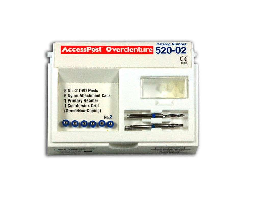 EDS' AccessPost Stainless Steel Refills for Direct/Non-Coping Technique-Blue/Size 2