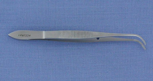 DEXITER EYE DRESSING FORCEP 4" SERR. TIP, FULL CVD Comparable to Hu-Friedy & Miltex