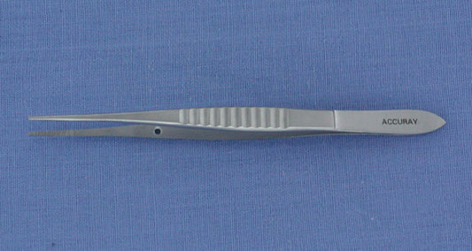 DEXITER EYE DRESSING FORCEP 4"SERR TIP, STR. Comparable to Hu-Friedy & Miltex