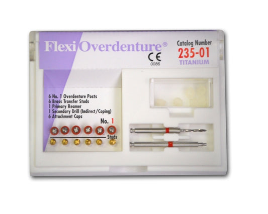 EDS' Flexi-Overdenture Titanium Refills-Red Size 1