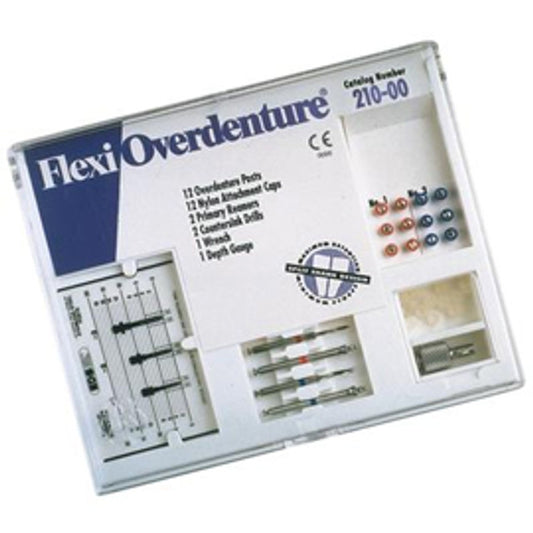 EDS' Flexi-Overdenture Intro Kits: 12 Posts Red, Blue/Sizes 1,2