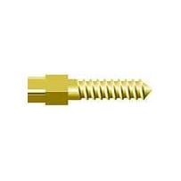 Nordin Screw Posts Golden plated Cylindrical Cross Head Refill, lead free alloy, 12 posts- (Variations Available)