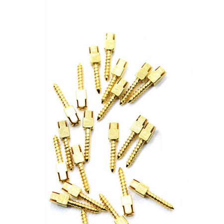 Screw Posts Golden plated Cylindrical Cross Head Refill S1, lead free alloy, 12 - Silmet Dental supplies | Authorized dealers of Silmet products | Silmet dental