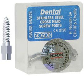 Screw Posts Dental Stainless Steel Conical Cross Head Refill L1, 12 Screw - Silmet Dental supplies | Authorized dealers of Silmet products | Silmet dental
